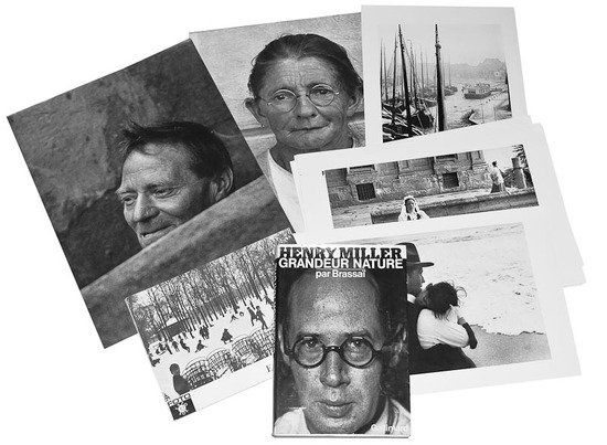 Brassaï (1899-1984) Henry Miller, Grandeur Nature: Brassaï (1899-1984) Henry Miller, Grandeur Nature,1976Gallimard, Paris, first edition, signed, dated and inscribed to Norman Hall, 8vo 20.4 x 14.2m (8 x 5 5/8in) This lot also includes: A po