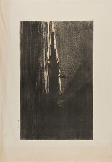 Sir Muirhead Bone (1876-1953) Dreadnought: Sir Muirhead Bone (1876-1953) Dreadnoughtlithograph, 1917, signed in pencil, on wove paper, with full margins, 357 x 592 mm (14 x 23 ¼ in) IMPORTANT: