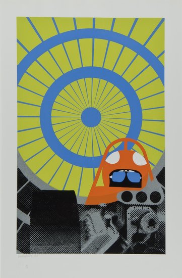 Gerald Laing (1936-2011) Deceleration II (i.&h.21): Gerald Laing (1936-2011) Deceleration II (i.&h.21)silkscreen printed in colours, 1968, signed, titled and dated in pencil, numbered 16/150, published by the artist with his blindstamp, on wove