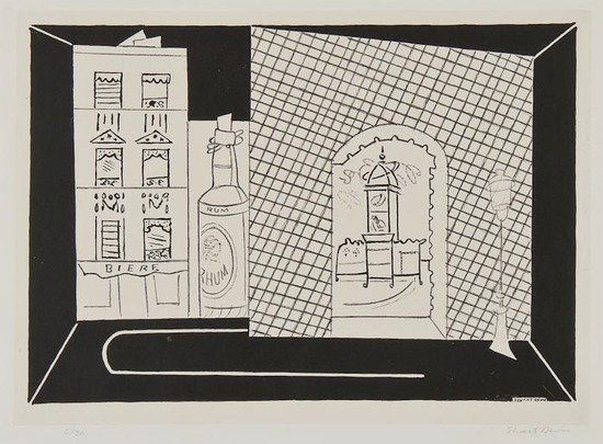 Stuart Davis (1892-1964) Arch No. 1: Stuart Davis (1892-1964) Arch No. 1lithograph, 1929, signed in pencil, numbered 6/30, on wove paper mounted on BFK paper, with full margins, 225 x 325 mm (8 7/8 x 12 3/4 in)