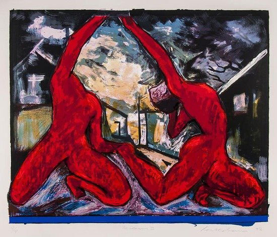 Ivor Abrahams (b.1935) The Seasons II: Ivor Abrahams (b.1935) The Seasons IIsilkscreen printed in colours, 1992, signed, titled and dated in pencil, numbered 32/36, on wove paper, with full margins, 950 x 1140 mm (37 3/8 x 44 7/8