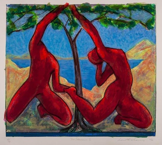 Ivor Abrahams (b.1935) The Seasons I: Ivor Abrahams (b.1935) The Seasons Isilkscreen printed in colours, 1992, signed, titled and dated in pencil, numbered 32/36, on wove paper, with full margins, 950 x 1140 mm (37 3/8 x 44 7/8 i