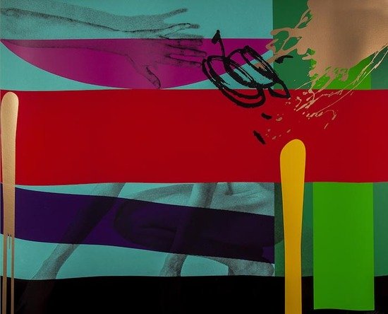 Bruce McLean (b.1944) Untitled I, Untitled II & Un: Bruce McLean (b.1944) Untitled I, Untitled II & Untitled IIIthree silkscreens printed in colours, each signed in pencil, numbered 17/40, all on wove paper, the full sheets printed to the edges