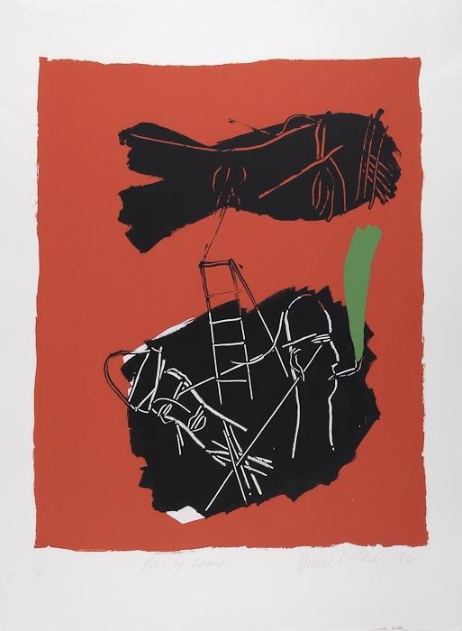 Bruce McLean (b.1944) Pipe of Peace: Bruce McLean (b.1944) Pipe of Peacesilkscreen printed in colours, 1984, signed, titled and dated in pencil, numbered 1/25, on wove paper, with full margins, 770 x 635 mm (30 1/4 x 25 in) <