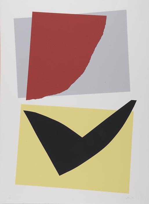 John McLean (b.1939) Untitled (from Mountjoy Suite: John McLean (b.1939) Untitled (from Mountjoy Suite)silkscreen printed in colours, 1995, signed and dated in pencil, numbered 11/40, published by Flowers East, London, on T H Saunders wove pape