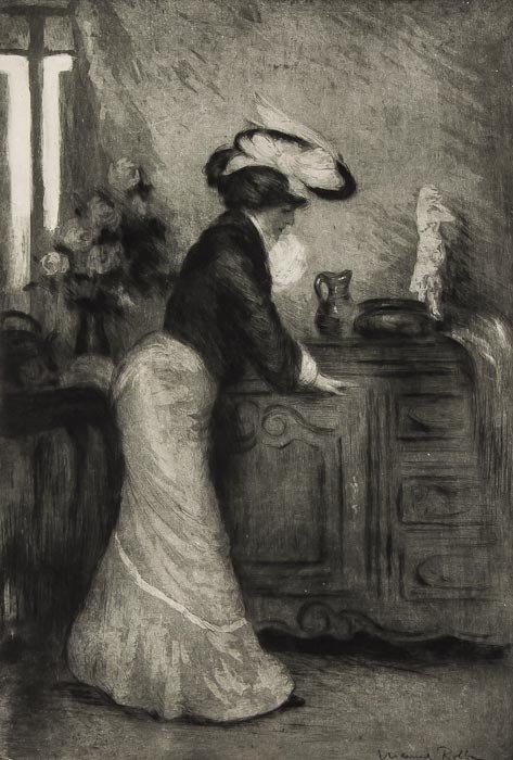 Manuel Robbe (1872-1936) Les Bibelots: Manuel Robbe (1872-1936) Les Bibelots,etching with aquatint and drypoint, 1901, signed in pencil lower right within the image, 495 x 340mm. (19 1/2 x 13 3/8 in), unframed.