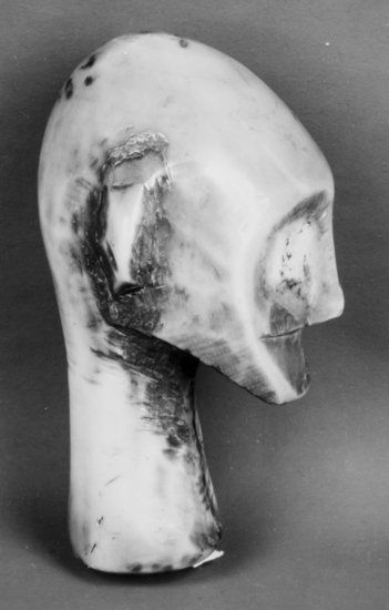 Walker Evans (1903-1975) African Mask, ca.1935: Walker Evans (1903-1975) African Mask, ca.1935Gelatin silver print with Harry Lunn 'Walker Evans' archive stamp, numbered in pencil XX/515, annotated in pencil in unknown hand verso, 15.7 x 1