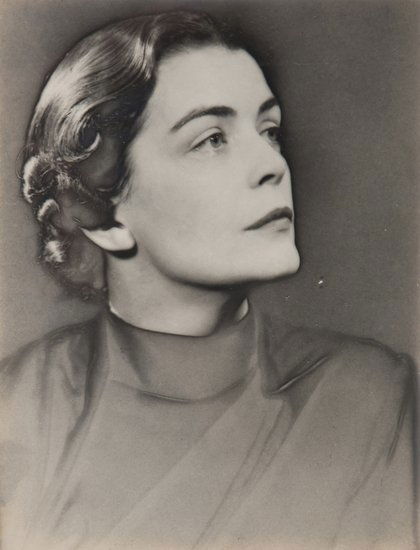 Man Ray (1890-1976) Untitled (Portrait of Jane), c: Man Ray (1890-1976) Untitled (Portrait of Jane), ca.1938Solarised gelatin silver print, signed "Man Ray Paris" in pencil with inscription "For dearest Olive and Cyril, Jane" in pencil in unkn
