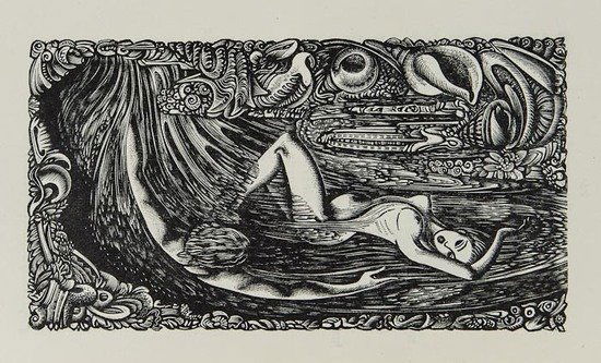 Keats (John) Endymion; a Poetic Romance: Keats (John) Endymion; a Poetic Romance,number 39 of 100 specially-bound copies signed by the artist, from an edition limited to 500, wood-engraved illustrations by John Buckland Wright, some