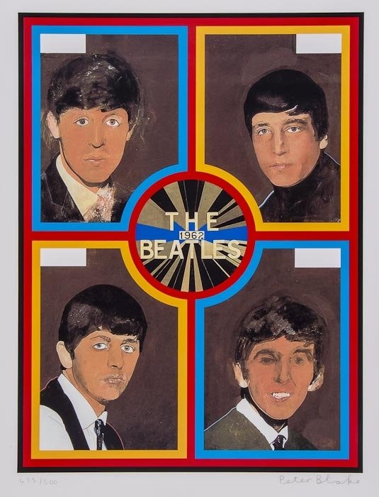 Sir Peter Blake (b.1932) The Beatles: Sir Peter Blake (b.1932) The Beatlessilkscreen printed in colours, signed in pencil, numbered 478/500, on Somerset wove paper, with full margins, 605 x 455 mm (23 3/4 x 17 7/8 in)