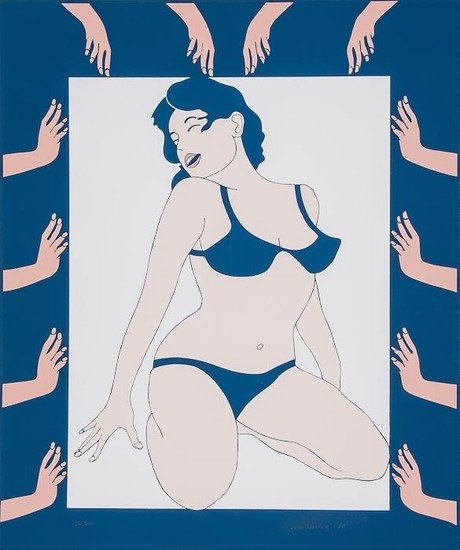 John Wesley (b.1928) Maiden (from 11 Pop Artists I: John Wesley (b.1928) Maiden (from 11 Pop Artists II)silkscreen printed in colours, 1965, signed and dated in pencil, numbered 32/200, printed by Knickerbocker Machine and Foundry Inc., New Yor