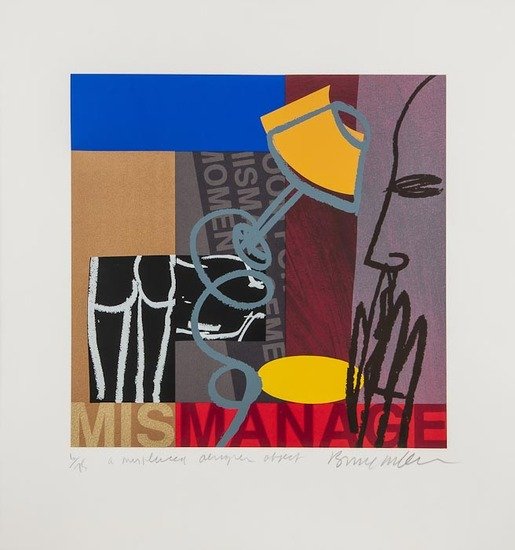 Bruce McLean (b.1944) Two Figures (+ two other wor: Bruce McLean (b.1944) Two Figures (+ two other works)silkscreen printed in colours, 1985, signed, dated and inscribed VII/X in pencil, an artist's proof aside from the edition, with other two