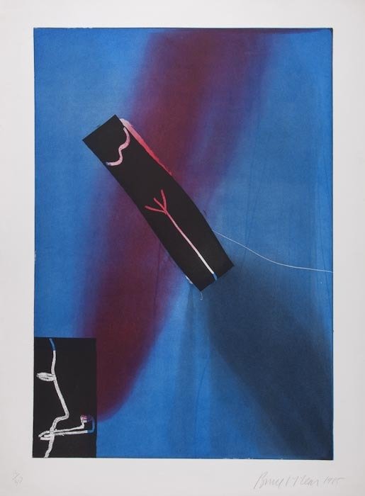 Bruce McLean (b.1944) Thin Red Pipe Smoker: Bruce McLean (b.1944) Thin Red Pipe Smokeretching with aquatint printed in colours, 1985, signed and dated in pencil, numbered 12/30, published by Glasgow Print Studio, Glasgow, on wove paper,