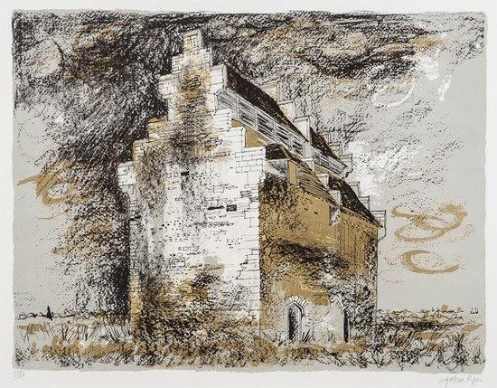 John Piper (1903-1992) Willington Dovecot, Bedford: John Piper (1903-1992) Willington Dovecot, Bedfordshire (l.286)lithograph printed in colours, 1978, signed in pencil, numbered 105/120, printed by Curwen Studio, London, published by Christie'
