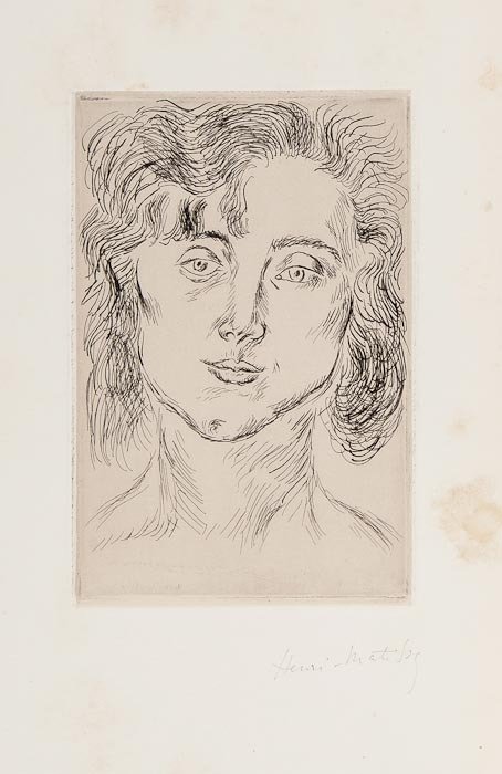 Henri Matisse (1869-1954) Cinquante Dessins par He: Henri Matisse (1869-1954) Cinquante Dessins par Henri Matisse (D.B.2)the book, 1920, containing one etching, signed in black ink, with title-page, text and justification, this copy numbered 93