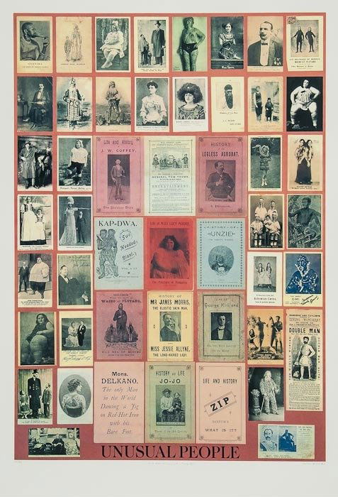 Sir Peter Blake (b.1932) U is for Unusual People (: Sir Peter Blake (b.1932) U is for Unusual People (from The Alphabet Series)silkscreen printed in colours, 1991, signed and titled in pencil, numbered 41/95, published by Waddington Graphics an