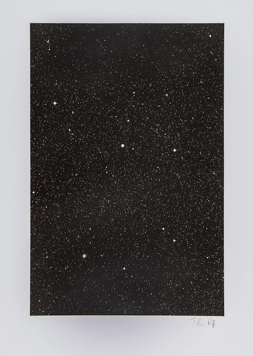 Thomas Ruff (b.1958)(after) 13hr 36m (sterne): Thomas Ruff (b.1958)(after) 13hr 36m (sterne)offset lithograph, 2002, signed in black felt-tip pen, on smooth wove paper, with full margins, sheet 100 x 695 mm (4 x 27 3/8 in)