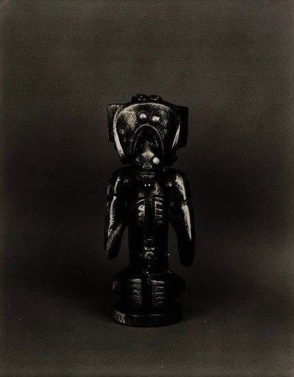 Walker Evans (1903-1975) African Mask (Statuette): Walker Evans (1903-1975) African Mask (Statuette), ca.1935Gelatin silver print, printed ca.1960, with Harry Lunn 'Walker Evans' archive stamp, numbered in pencil XX/585, annotated in pencil in