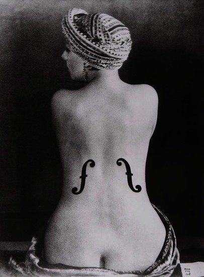 Man Ray (1890-1976) Le Violin d'Ingres, 1924; Juli: Man Ray (1890-1976) Le Violin d'Ingres, 1924; Juliet, 1945Two gelatin silver prints, printed 1991 on Agfa paper by Griffelkunst, Man Ray Trust and Griffelkunst stamps verso, with annotations i