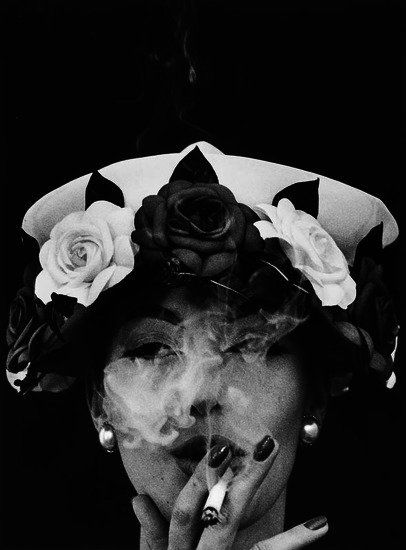 William Klein (b.1928) Hat and Five Roses, 1956: William Klein (b.1928) Hat and Five Roses, 1956Gelatin silver print, printed later, signed, titled and dated in pencil verso, 45.2 x 33.7cm. (17 3/4 x 13 1/4in) Literature: French Vogue, May