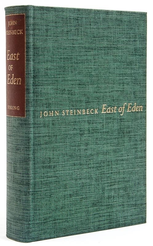 Steinbeck (John) East of Eden: Steinbeck (John) East of Eden,one of 1,500 copies signed by the author, original cloth, gilt, spine very slightly darkened, otherwise fine, original slip-case, a little rubbed, faded at extrem