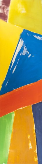 John Mclean (b. 1939) Japanese Bridge, 1987: John Mclean (b. 1939) Japanese Bridge, 1987acrylic on canvas signed John McLean, titled and dated on the reverse 88 1/2 x 23 1/2 in., 224.8 x 59.7 cm IMPO