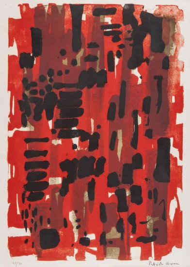 Patrick Heron (1920-1999) Red Garden: Patrick Heron (1920-1999) Red Gardenlithograph printed in colours, 1956, signed in pencil, numbered 27/30, on wove paper, with full margins, 545 x 380 mm (21 1/2 x 15 in)