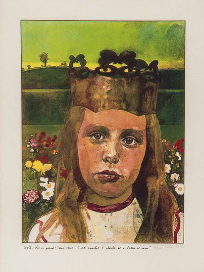 Sir Peter Blake (b.1932) Alice in Wonderland: Sir Peter Blake (b.1932) Alice in Wonderlandthe complete set of eight screenprints in colours, 1970, each signed in pencil, numbered 44/100, all on wove paper, with full margins, each 242 x 1