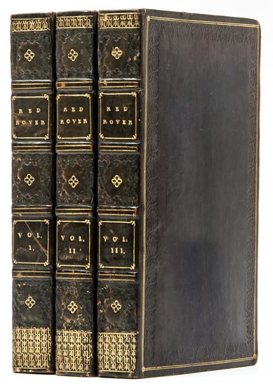 [Cooper (James Fenimore)] The Red Rover, A Tale: [Cooper (James Fenimore)] The Red Rover, A Tale,3 vol., first English edition, occasional spotting, a few finger-marks, dark blue contemporary calf, blind-tooled and gilt, spine in compartment