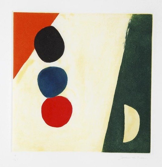 John Mclean (b.1939) Mamelon & Mainstay: John Mclean (b.1939) Mamelon & Mainstaytwo aquatints printed in colours, both signed in pencil and numbered 9/27, both on wove paper, with full margins, 190 x 190mm (7 1/2 x 7 1/2 in)