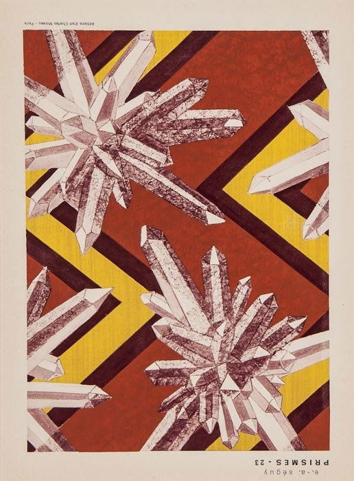E.A. Séguy (1889-1985) [Prismes]: E.A. Séguy (1889-1985) [Prismes],10 pochoir-coloured plates of art deco design motifs, from the portfolio of 40, Paris, c.1920, Charles Moreau, each c.285 x 195mm. (11 1/4 x 7 3/4 in); with 11
