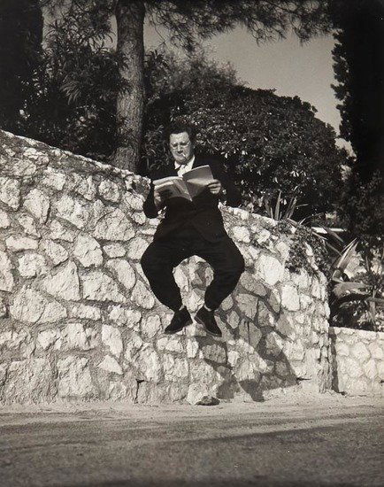 Philippe Halsman (1906-1979) Peter Ustinov, 1959: Philippe Halsman (1906-1979) Peter Ustinov, 1959Gelatin silver print, annotated in unknown hand, artist's copyright stamps verso, 34.3 x 27cm (13 1/2 x 10 5/8in)