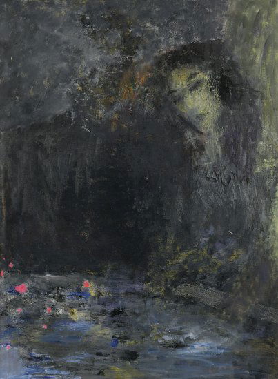 Huang He People of the Night, 2009-2011: Huang He People of the Night, 2009-2011 oil on canvas signed and dated verso 130 x 97 cm (51 1/8 x 38 1/8 in) é»„æ²³ å¤œæ™šçš„äºº, 2009-2011å¹´ä½œ å¸ƒé¢æ²¹ç”»