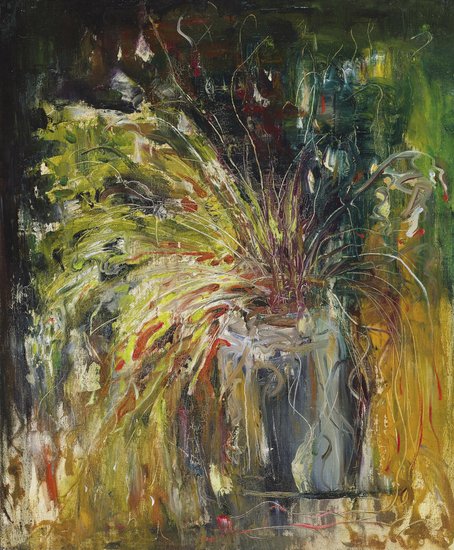 Tang Qian Charming Flowers VI, 2012: Tang Qian Charming Flowers VI, 2012 oil on canvas signed and dated verso 60 x 50 cm (23 5/8 x 19 3/4 in) å”åƒ æƒ‘ä¹‹èŠ±ç³»åˆ—ä¹‹6, 2012å¹´ä½œ å¸ƒé¢æ²¹ç”»