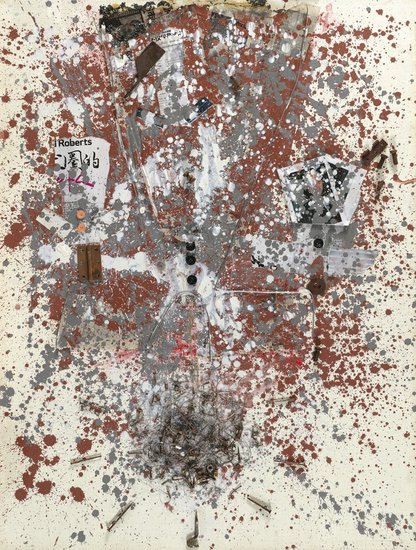 Zhou Shuaibing Unconscious III,2012: Zhou Shuaibing Unconscious III,2012 mixed media on canvas 120 x 100 cm (47 Â¼ x 39 3/8 in) å‘¨å¸…å…µ æ— æ„è¯†3, 2012å¹´ä½œ ç»¼åˆææ–™