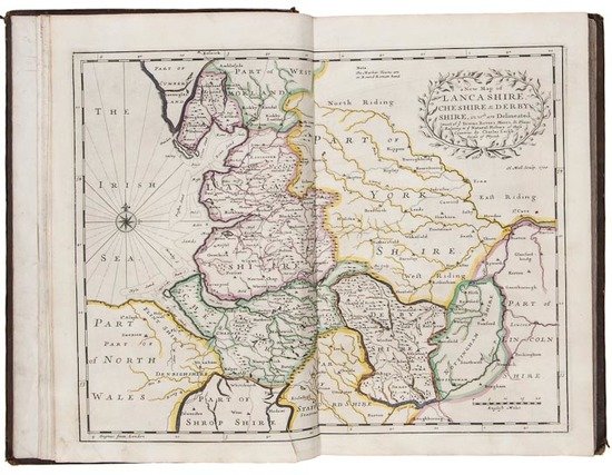 Lancashire.- Leigh (Charles): Lancashire.- Leigh (Charles) The Natural History of Lancashire, Cheshire, and the Peak, in Derbyshire, first edition, 4pp. list of subscribers, engraved portrait frontispiece, 24 engraved plat