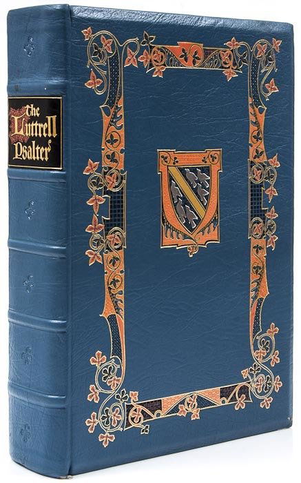 Brown Luttrell Psalter (The): Brown Luttrell Psalter (The),(Michelle P., editor) The Luttrell Psalter, 2 vol. including commentary, limited facsimile reprint, colour illustrations, original blue morocco, upper cover decora