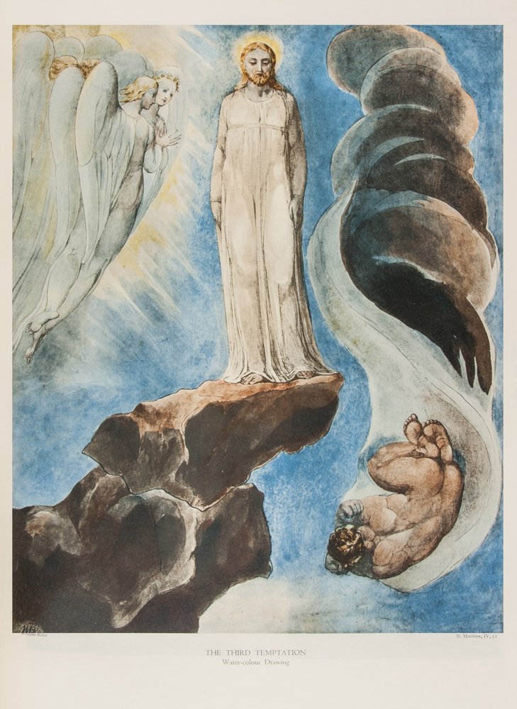 Blake (William) Illustrations to the Bible: Blake (William) Illustrations to the Bible,number XVIII of XX copies, with tipped-in frontispiece, 8 colour plates and 5 proof plates (of frontispiece), tissue guards, original morocco, gilt,