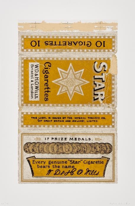 Sir Peter Blake (b.1932) Star Fag Packet: Sir Peter Blake (b.1932) Star Fag Packetscreenprint in colours, 2006, signed in pencil, numbered 58/95, on wove paper, with full margins, 710 x 430 mm (28 x 17 in)