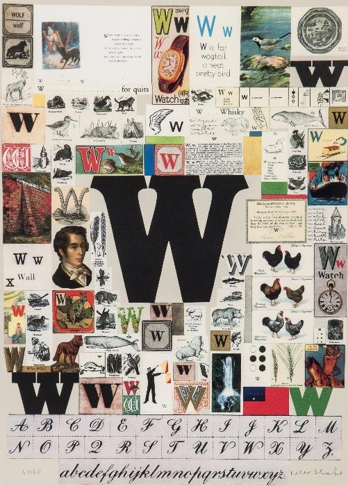 Sir Peter Blake (b.1932) The Letter W: Sir Peter Blake (b.1932) The Letter Wscreenprint in colours, 2007, signed in pencil, numbered 40/60, published by Paul Stolper, London, on wove paper, with full margins, 521 x 378 mm (20 1/2