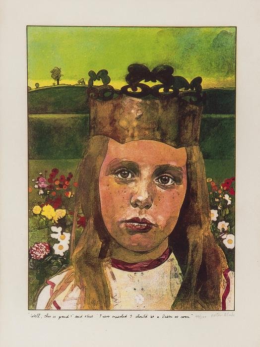 Sir Peter Blake (b.1932) Alice in Wonderland: Sir Peter Blake (b.1932) Alice in Wonderlandthe complete set of eight screenprints in colours, 1970, each signed in pencil, numbered 44/100, all on wove paper, with full margins, each 242 x 1
