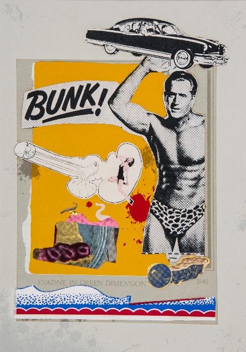 Sir Eduardo Paolozzi (1924-2005) Bunk: Sir Eduardo Paolozzi (1924-2005) Bunkthe complete portfolio, comprising 45 hand-torn and collaged offset-lithographs printed in colours, with title-page, text and list of plates, this copy sig