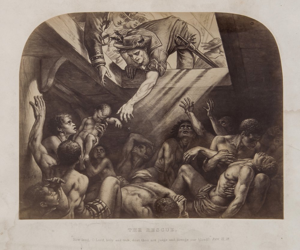 America.- Paton (Noel J.) [Bond and Free: Five Ske: America.- Paton (Noel J.) [Bond and Free: Five Sketches Illustrative of Slavery],4, only, of the set of 5 albumen prints by Thomas Annan of drawings by Paton, depicting scenes of slavery in Am