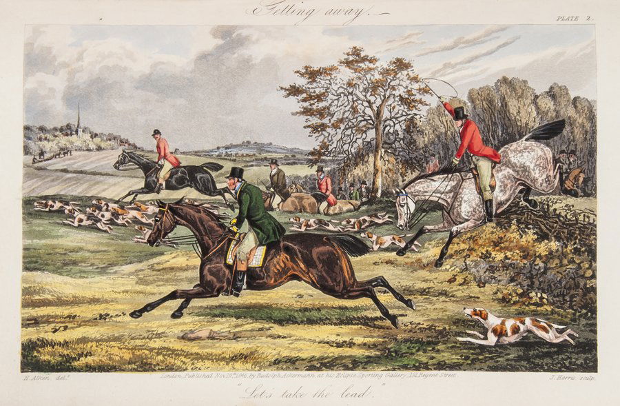 [Surtees (Robert Smith)] The Analysis of the Hunti: [Surtees (Robert Smith)] The Analysis of the Hunting Field...,first edition in book form, first issue in green cloth, with Preface dated 1846, half-title, additional pictorial title and 6 plat