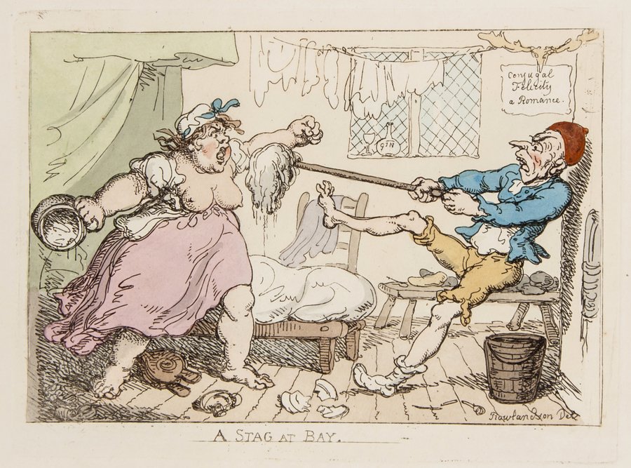 Rowlandson (Thomas) Miseries of Human Life: Rowlandson (Thomas) Miseries of Human Life,hand-coloured etched title and 50 plates by Thomas Rowlandson, without the rare 'Pall Mall' plate but replaced with 'The Chiropodist' as often and wi