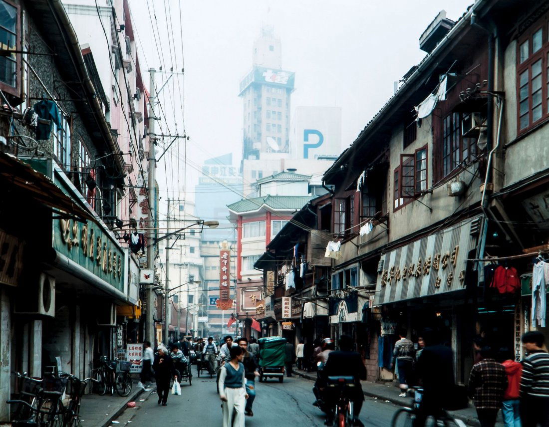 Thomas Struth (b.1954) Zhejiang Zhong Fu, Shanghai: Thomas Struth (b.1954) Zhejiang Zhong Fu, Shanghai, 1997chromogenic print signed, dated, titled and numbered from the edition of 20 on the reverse (there were a further five AP's) 15 3/4 x 2