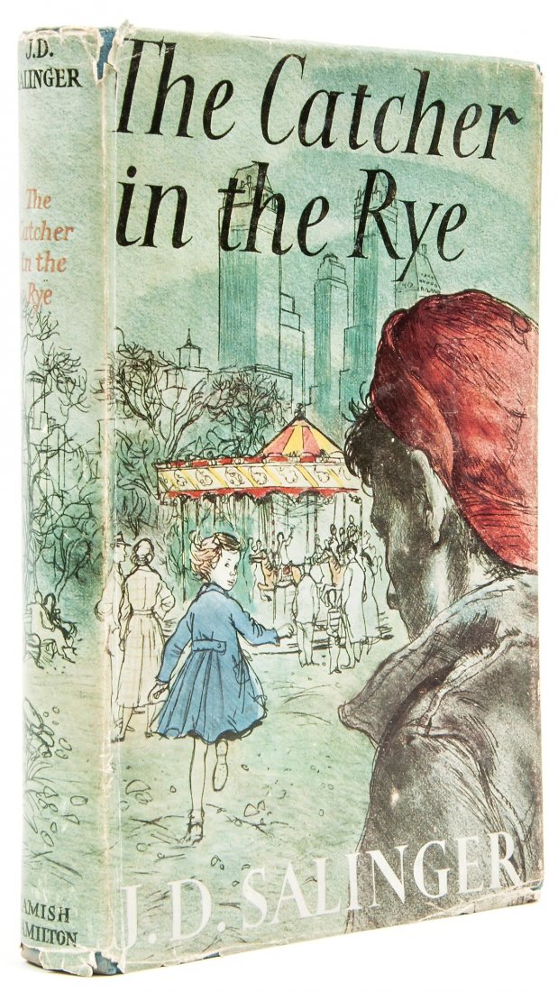 Salinger (J.D.) - The Catcher in the Rye,: first English edition, some very light spotting to prelims, ink ownership inscripion, original boards, spine ends a little bumped, dust-jacket, spine ends and corners a little chipped, otherwise excel