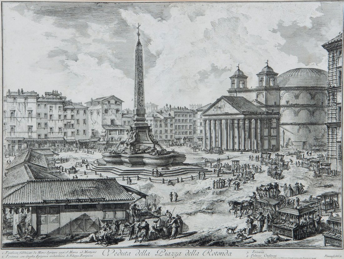 Giovanni Battista Piranesi (1720-1778) - Veduta della: etching and engraving, first Paris edition, [Hind 17.V; F.796; W-E.144], 410 x 550 mm. (16 x 21 3/4 in).