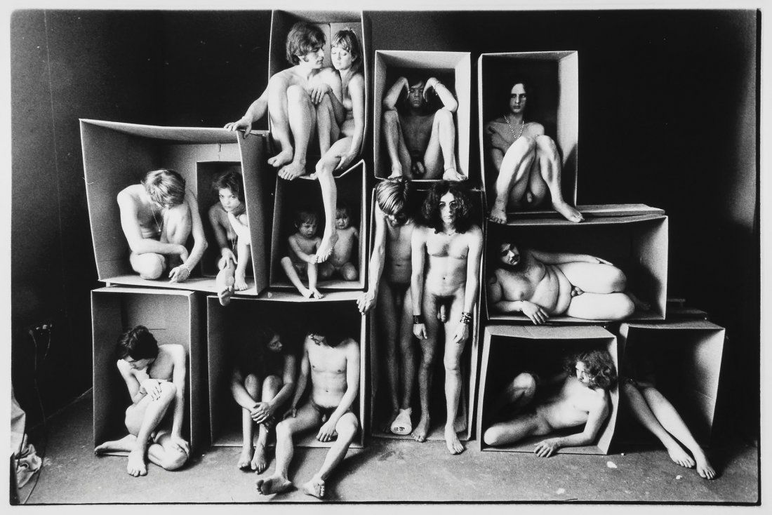 Will McBride (b.1931) - The Too-Full House, Munich,: Gelatin silver print, printed later, signed, titled and dated in pencil verso, 35 x 53cm (13 3/4 x 20 7 /8in) "A photographer has only one thing to give to his photography. His whole being. The photog
