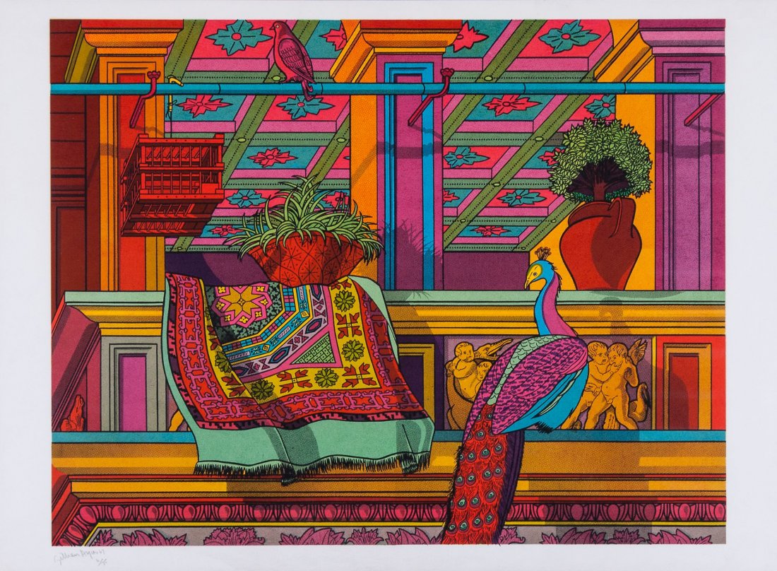 Gillian Ayres (b.1930) - Crivelli's Room I: screenprint in colours, 1967, signed and dated in pencil, numbered 6/75, published by Editions Alecto, London, on wove paper, with full margins, 518 x 667 mm (20 3/8 x 26 1/4 in) IMPORTANT: This lot i